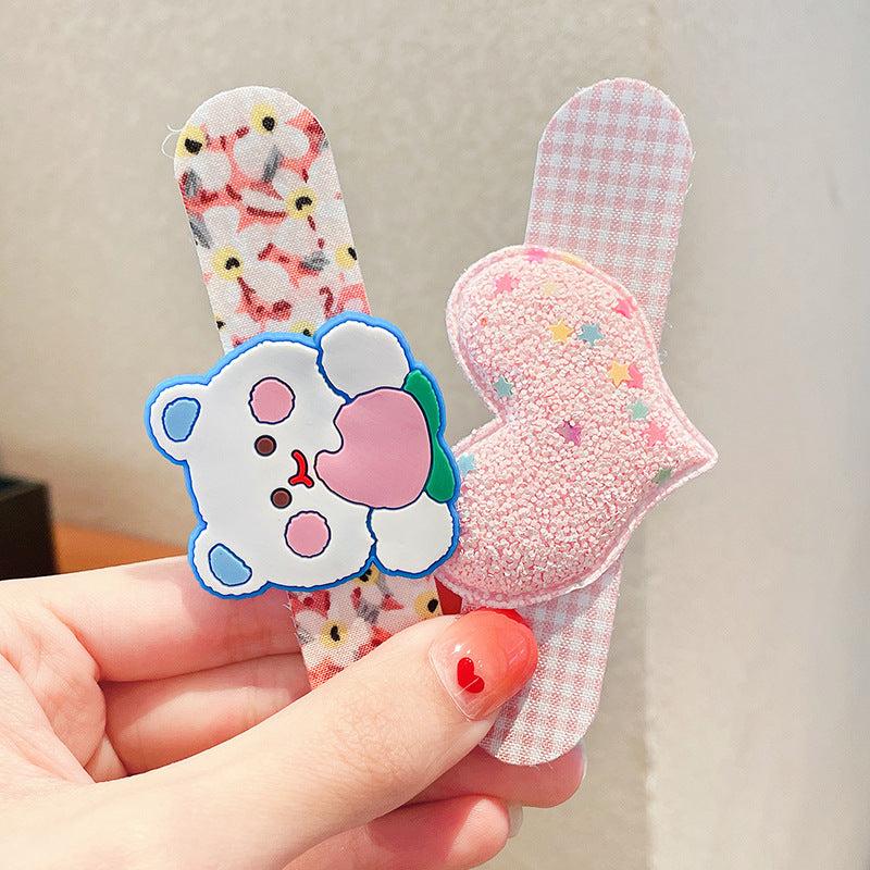 Baby Girls Cartoon Hair Pad For Bang Side Hair Sticker