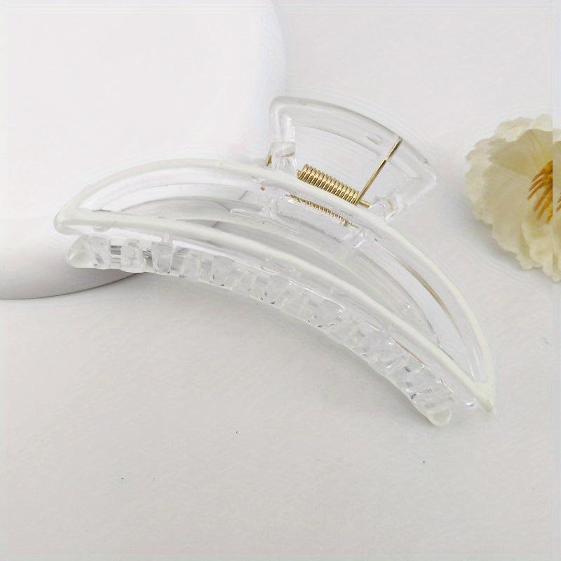 Banana Shape Plastic Hair Clip Enamel Painted Hair Claw