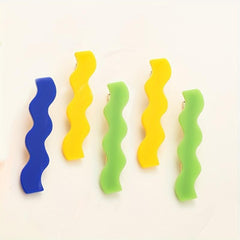 4pcs Long Wavy Hair Clip Duck Billed Style Hair Clip For Side Hair Bang