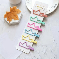 Crown Shaped Candy Hair Clip for Women Girls