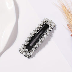 Alloy Hair Clip Faux Pearl Rhinestone Snap Clip Women Girls Hair Accessories