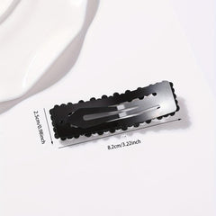 Alloy Hair Clip Faux Pearl Rhinestone Snap Clip Women Girls Hair Accessories