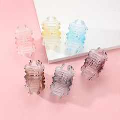 6pcs Rhinestone Bow Hair Claw Clip Non Slip Grip Hair Jewelry