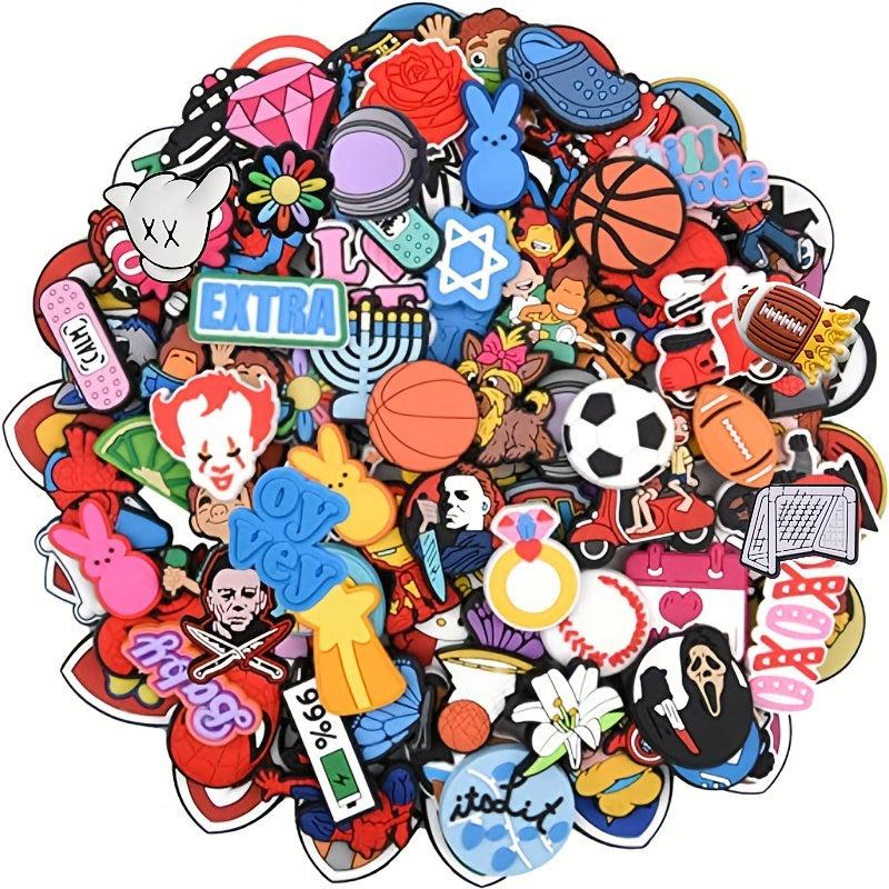 Cartoon Shoe Charms PVC Soft Shoe Decorations Casual Style Shoe Accessories