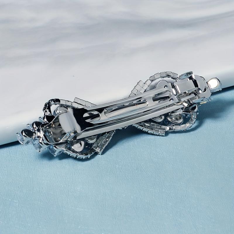 Zircon Side Clip Rhinestone Hair French Barrette