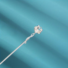 Ancient Style Butterfly Hairpin Faux Pearl Daily Golden Stick Chinese Style