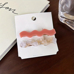 2pcs Sweet Colorful Hair Clips for Women Girls