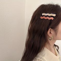 2pcs Sweet Colorful Hair Clips for Women Girls