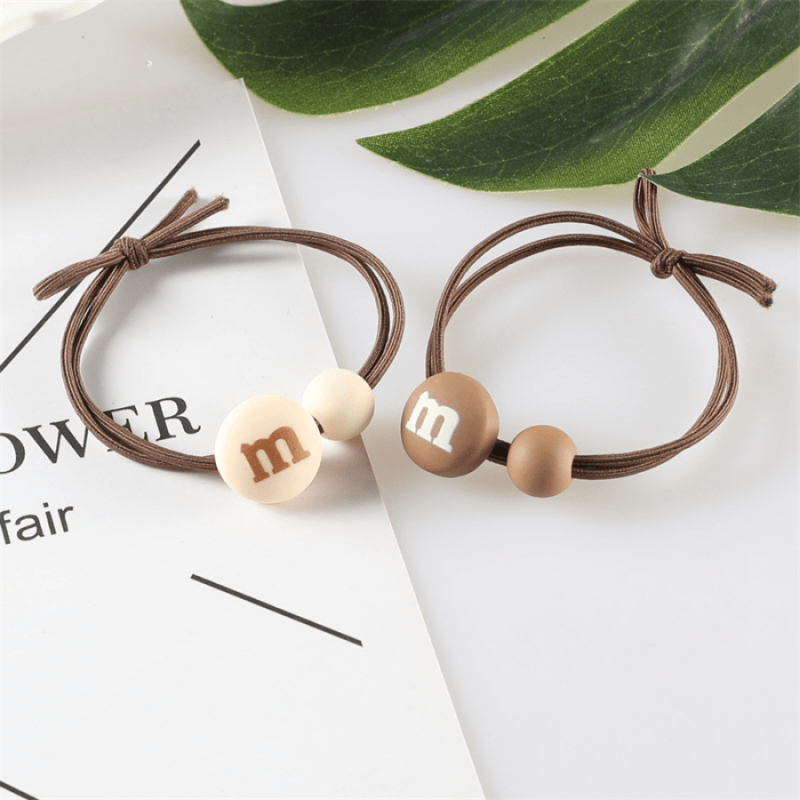 Resin Chocolate Hair Ties Cartoon Hair Accessories