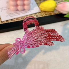 Wheat Ears Shaped Hair Claw Clip Nonslip Ponytail Holder