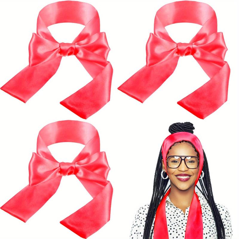3pcs Satin Headbands Non Slip Makeup Facial Sport Yoga Headband