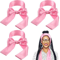 3pcs Satin Headbands Non Slip Makeup Facial Sport Yoga Headband