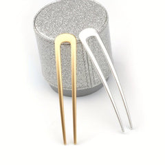 2pcs Alloy Hair Pin U Shaped Hair Fork Style Hair Clip For Women Girls Hair Clip