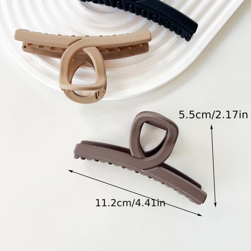 Large Hair Claw Clip Minimalist Hair Claw Acrylic Matte Twisted Hair Claw