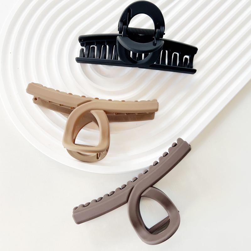 Large Hair Claw Clip Minimalist Hair Claw Acrylic Matte Twisted Hair Claw