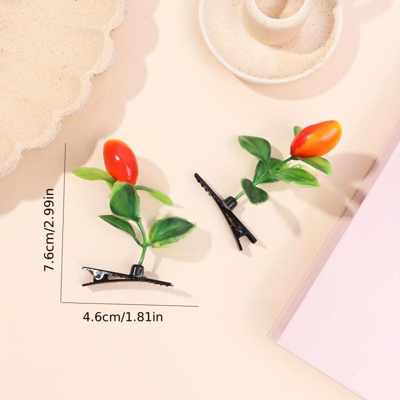Creative Mango Tree Hair Clip Funny Duck Billed Clip for Women Girls Baby Hair