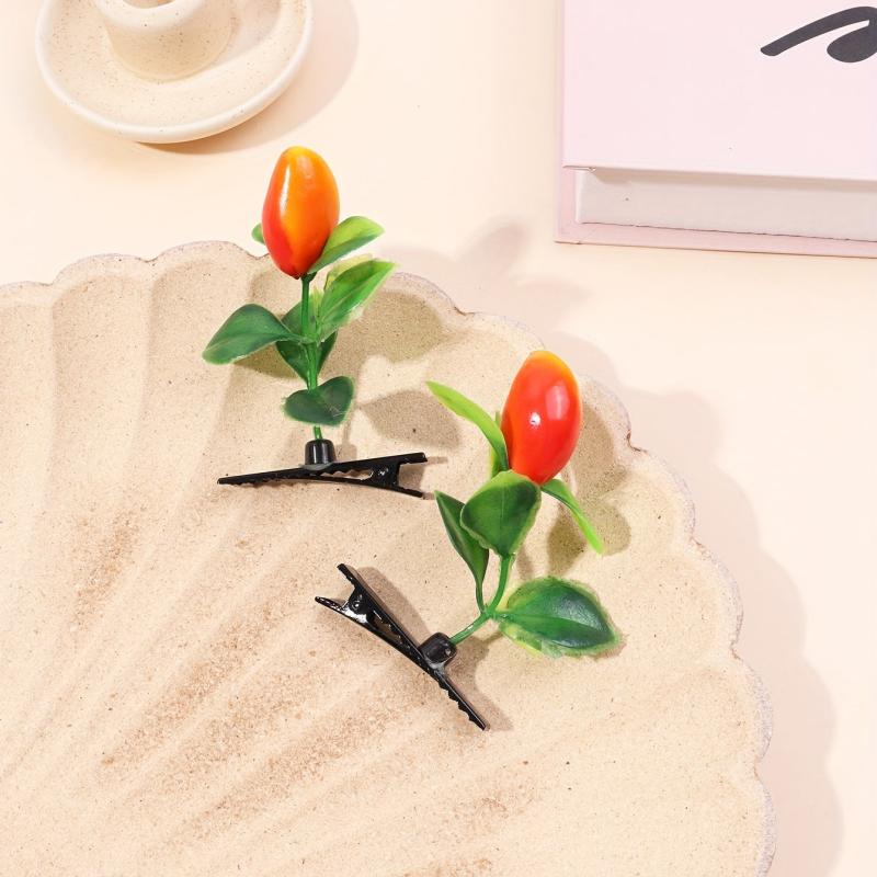 Creative Mango Tree Hair Clip Funny Duck Billed Clip for Women Girls Baby Hair