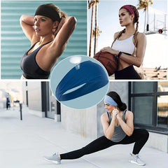 6pcs Sports Headband Non slip Elastic Sweatband For Fitness Stretches