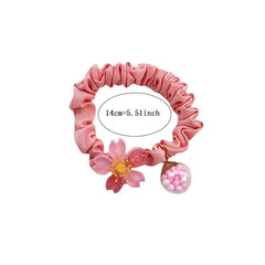Women's Flower Glass Ball Hair Ring Hair Accessories