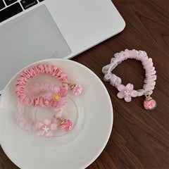 Women's Flower Glass Ball Hair Ring Hair Accessories