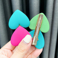 Sweet Candy Heart Decor Hair Clip for Girls