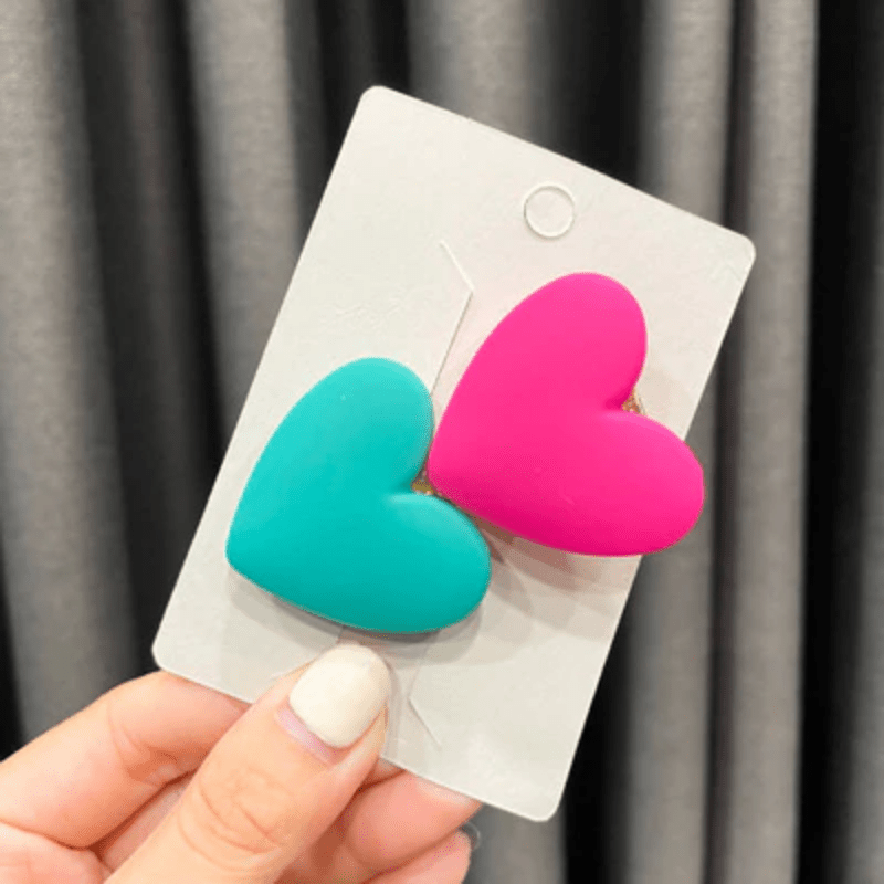 Sweet Candy Heart Decor Hair Clip for Girls