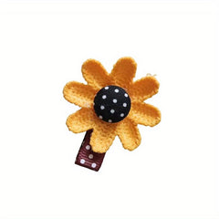 2pcs Sunflower Hair Tie Elastic Ponytail Holder for Baby Girls