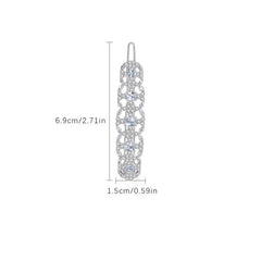 Rhinestone Hair Clip Head Jewelry Side Clip Bangs Clip Hair Accessories