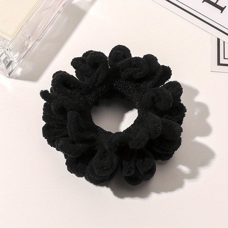 Flocking Hair Tie Seamless Hair Ring Ponytail Holder Hair Accessories