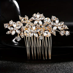 Bridal Crystal Rhinestone Hair Comb Side Insert Comb Head Jewelry