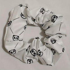 Bear Pattern Hair Scrunchies Soft Fabric For Women Girls