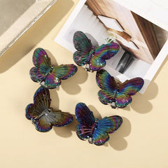 5pk Colorful Head Half Clear Hair Clip Sweetheart Heart Hair Accessory