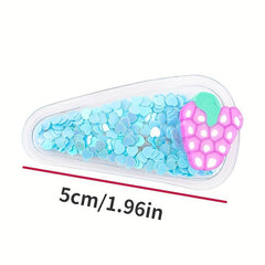 Sequin Inlaid Baby Girl Hair Clip Snap Cartoon Fruit Decor Side Hair Bang
