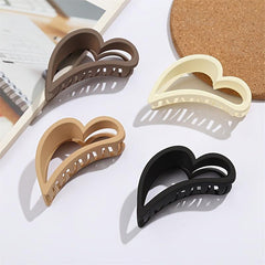 4pcs Heart Hair Claw Clips for Women Girls