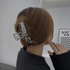 Liquid Metal Shape Hair Claw Modern Style Shark Claw Large Hair Clip
