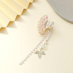Butterfly Fan Tassel Hair Claw Clip Vintage Style Strong Grip Hair Jaw Clip
