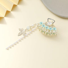 Butterfly Fan Tassel Hair Claw Clip Vintage Style Strong Grip Hair Jaw Clip