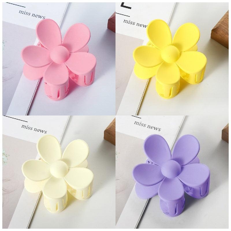 Flower Hair Claw Clip Nonslip Ponytail Holder for Women Girls
