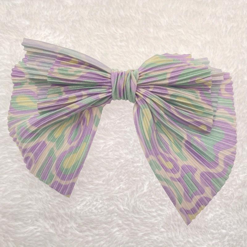 Colorful Bow Hair Barrette for Women Girls