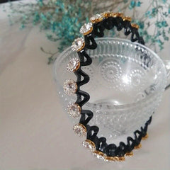 Colorful Rhinestone Hair Band Wavy Headband