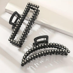 Hollow Rhinestone Hair Clip Claw for Women Girls