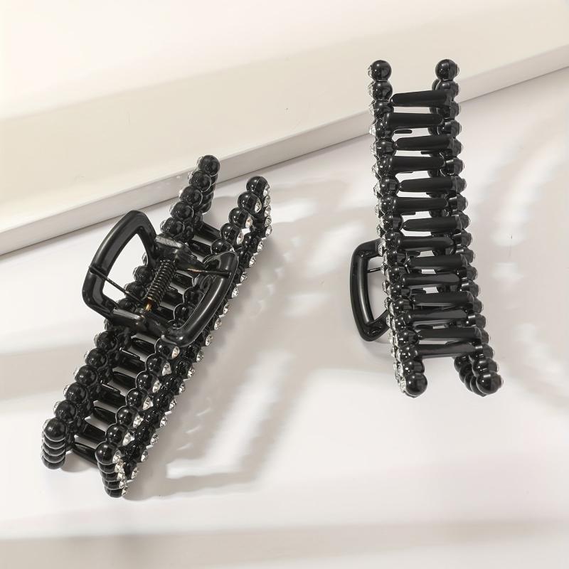 Hollow Rhinestone Hair Clip Claw for Women Girls