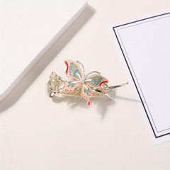 Enamel Butterfly Hair Large Clip Sweet Duck Billed Clip