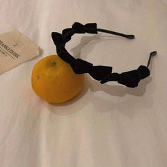 Velvet Bow Headband Vintage Hair Accessory for Girls Women