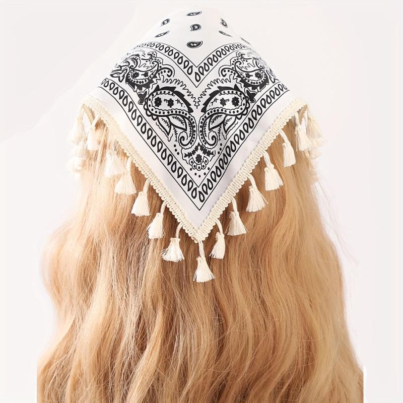 Bohemian Style Triangle Scarf Vintage Women Headband Hair Accessories