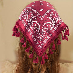 Bohemian Style Triangle Scarf Vintage Women Headband Hair Accessories