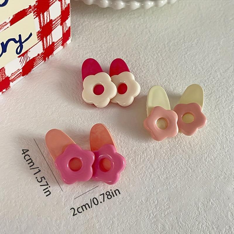 Sweet Flower Hair Clip for Women Girls Baby