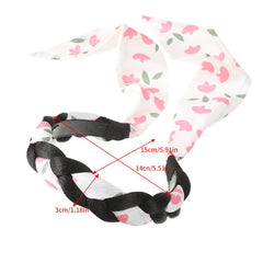 Floral Print Headband Sweet Headdress Style Head Hoop for Women Girls