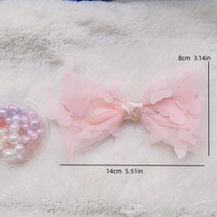 Mesh Bowknot Hair Clip Side Clip Bangs Clip Hair Accessories