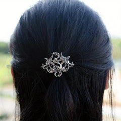 Ancient Alloy Hair Tie Dragon Decor Hair Ring Elastic Ponytail Holder